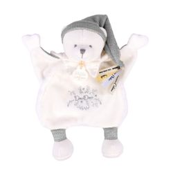 Doudou plat ours gris 25cm - Collection anniversaire