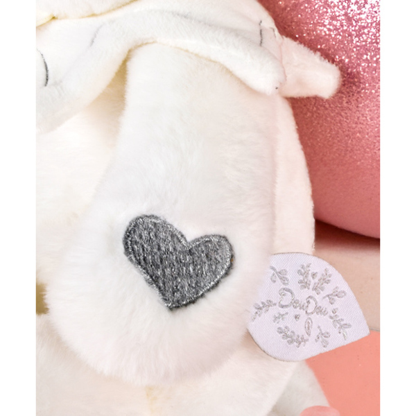 Doudou mouchoir ours gris 30cm - Collection anniversaire