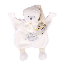 Doudou ours plat beige Collection Anniversaire - 25cm