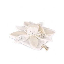 Doudou Ours pétale Blanc Collection Anniversaire - 25 cm 