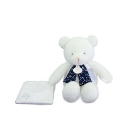 Peluche ours luminescent avec mouchoir 28cm