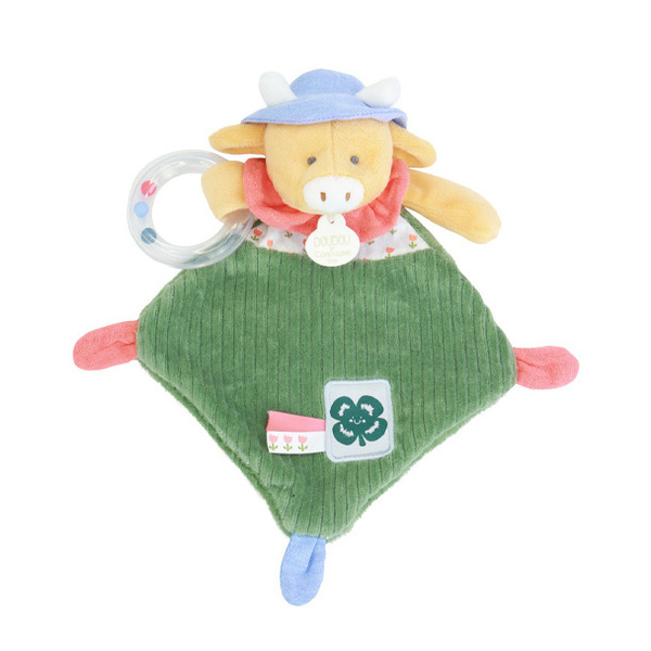 Doudou hochet vache Aneth 21cm