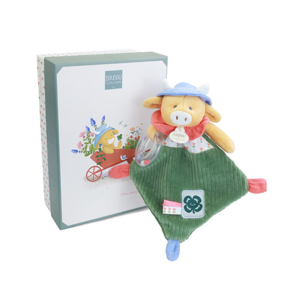 Doudou hochet vache Aneth 21cm