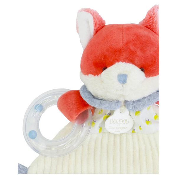 Doudou hochet renard Romarin 21cm