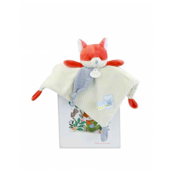 Doudou plat renard Romarin 27cm
