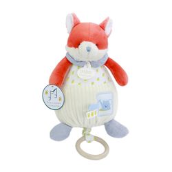 Peluche boîte à musique renard Romarin 20cm
