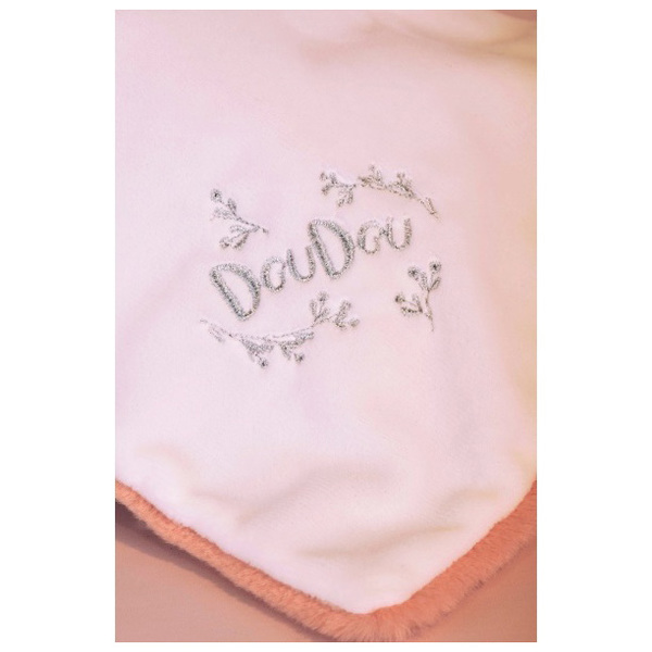 Doudou lapin mouchoir 10cm - rose
