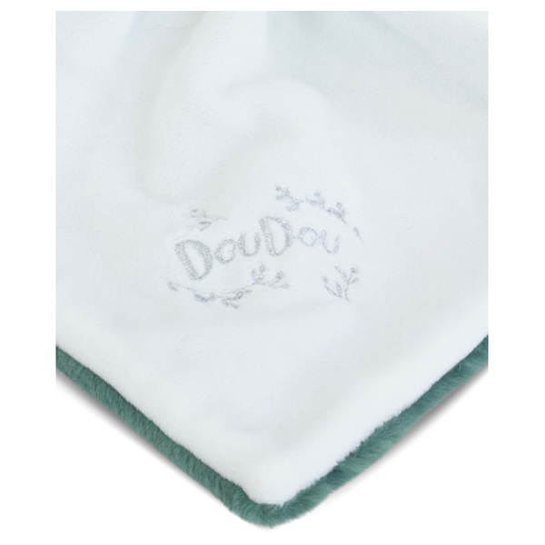 Doudou lapin mouchoir 10cm - vert sauge