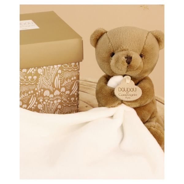Doudou mouchoir Mon petit ourson (modèle aléatoire)