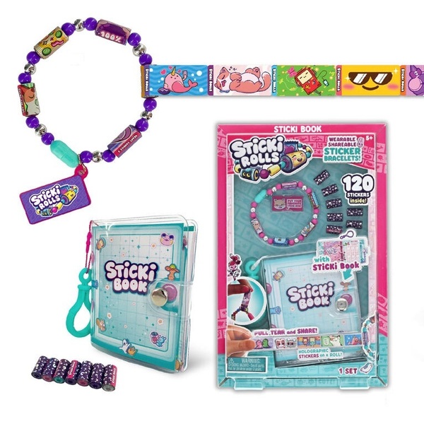 Kit livre de collection et bracelet Sticki Rolls - 120 stickers