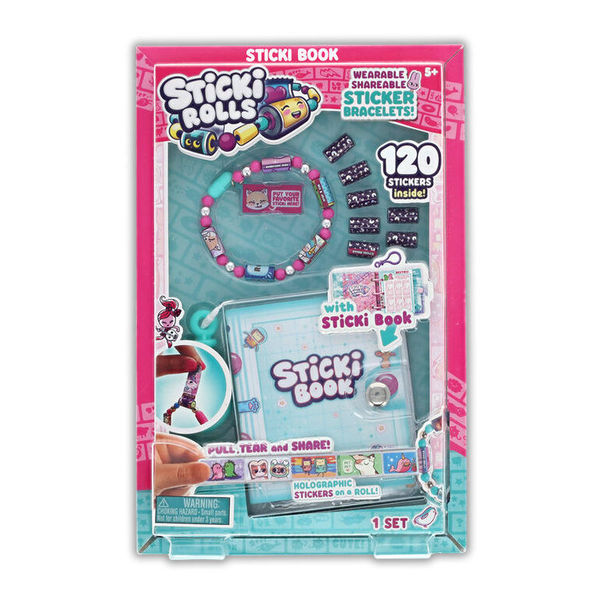 Kit livre de collection et bracelet Sticki Rolls - 120 stickers