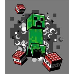 Plaid polaire en flanelle Minecraft 130x160cm