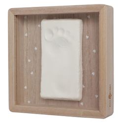 Boîte à empreinte en bois Cœur