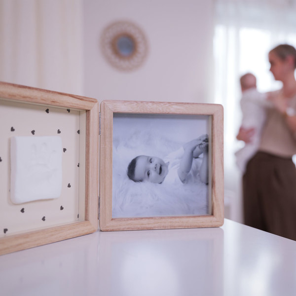 Cadre photo et empreinte Cœur