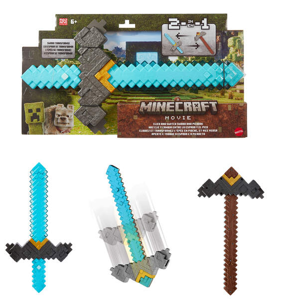 Épée et pioche 2 en 1 Minecraft Le Film