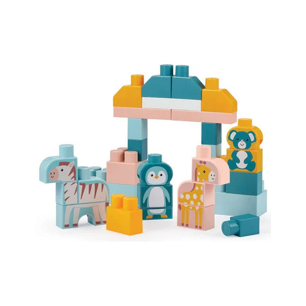 Coffret de briques 55 pièces - Le zoo