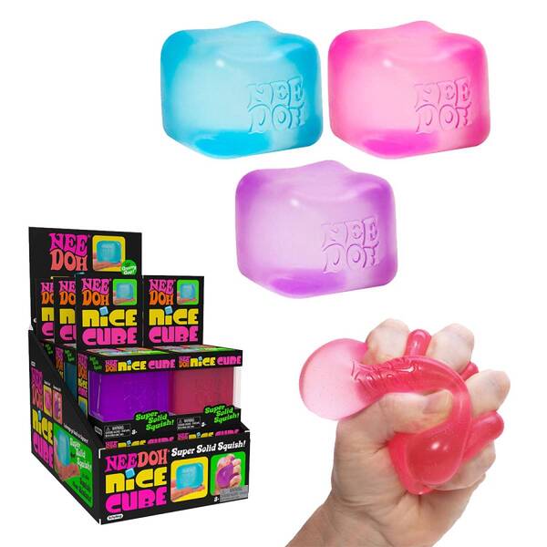 Boule anti-stress en forme de cube Needoh