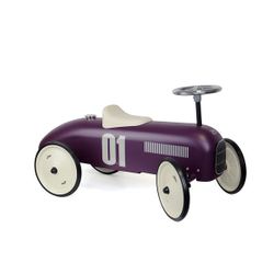 Porteur métal vintage aubergine