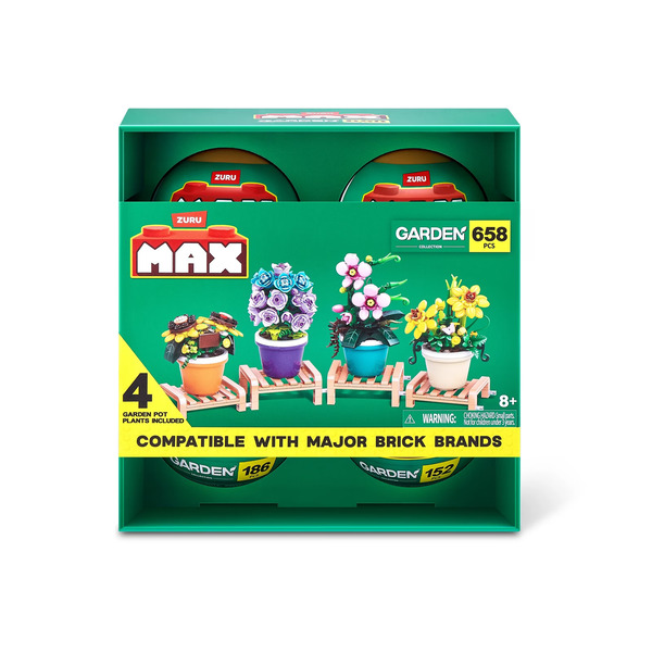 Coffret 4 boules Zuru MAX - Plantes en pots (658 briques)