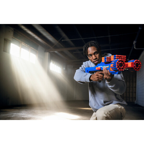XSHOT Insanity Double Berzerko Combo Blaster – avec 96 fléchettes en mousse