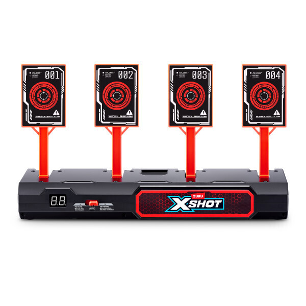 Pack tir électronique XShot – Cibles interactives et 2 blasters Fury 4
