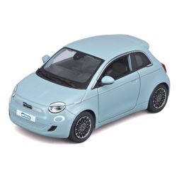 Voiture FIAT 500E 1/24 BLEU