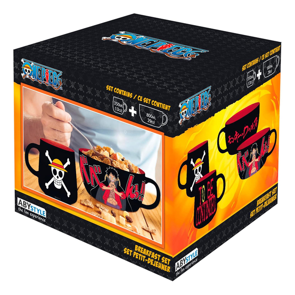 Set petit déjeuner One Piece - Luffy