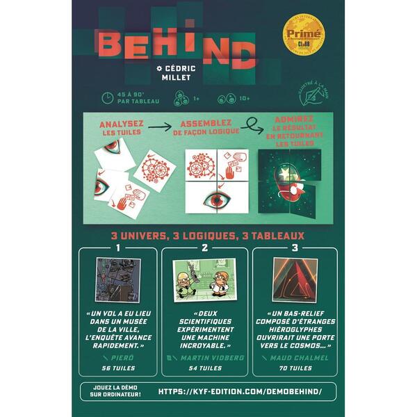 Behind