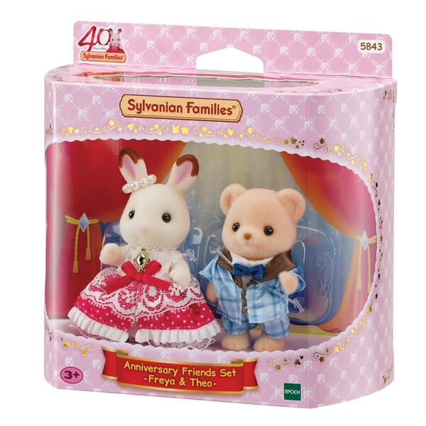 Sylvanian Families - 5843 - Les amis Freya & Theo - Edition 40 ans