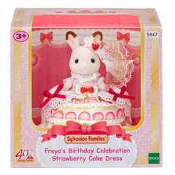 Sylvanian Families - 5847 - Freya en robe d'anniversaire - Edition 40 ans