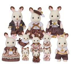 Sylvanian Families - 5848 -  Coffret célébration grande famille lapin chocolat - Edition 40 ans