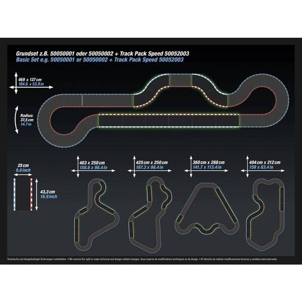 Pack extensions 10 éléments circuit Carrera Hybrid Devil Driver