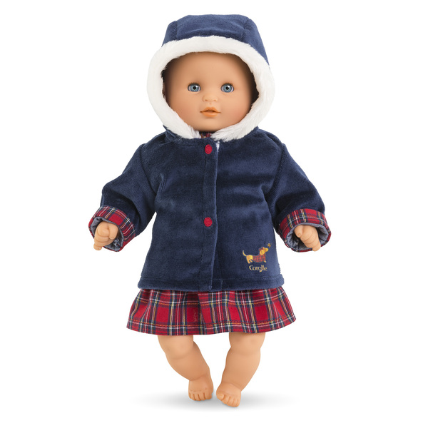 Manteau Corolle en fête - Poupon 30cm