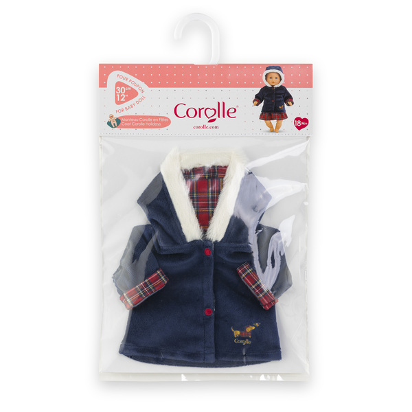Manteau Corolle en fête - Poupon 30cm
