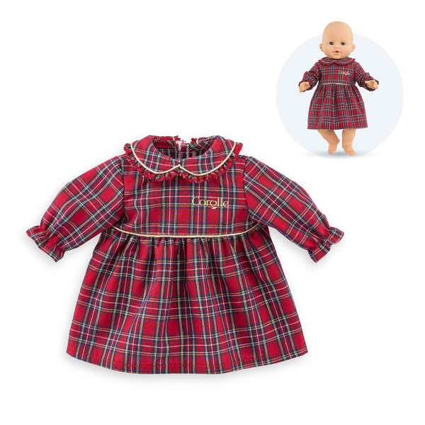 Robe Corolle en fêtes - Poupon 36cm