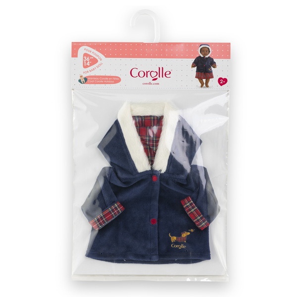 Manteau Corolle en fête - Poupon 36cm