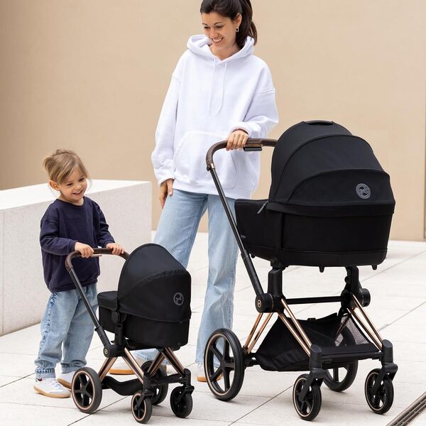Landau 3-en-1 Cybex noir pour poupon 36 à 52cm