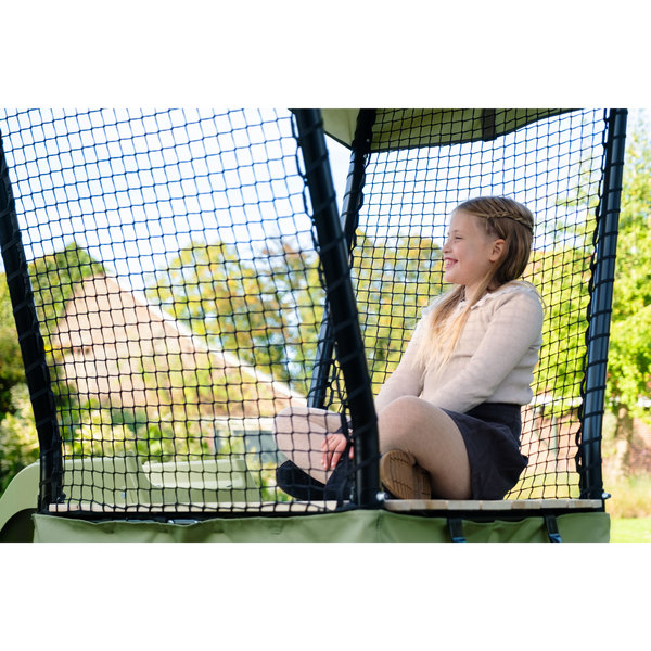 Aire de jeux avec toboggan et double balançoire Ivy