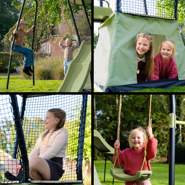 Aire de jeux avec toboggan et balançoire Ivy