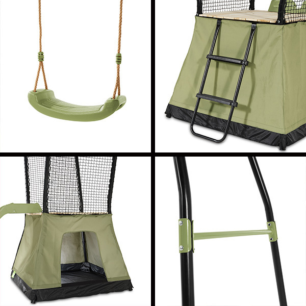 Aire de jeux avec toboggan et balançoire Ivy