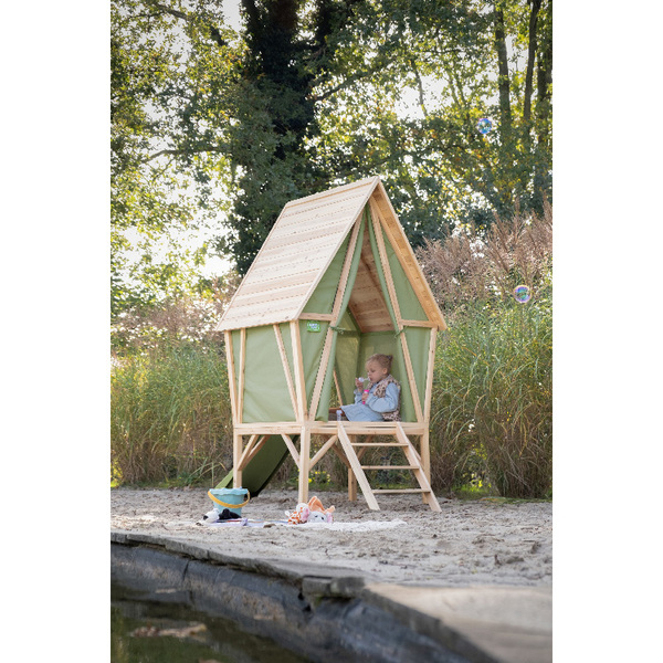 Maisonnette sur pilotis avec toboggan Yuki 300