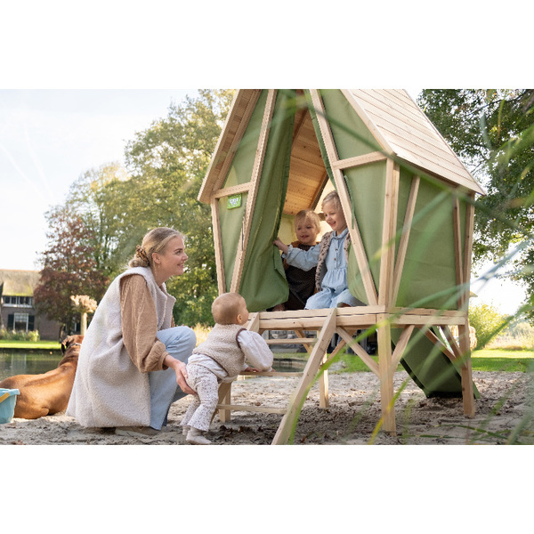 Maisonnette sur pilotis avec toboggan Yuki 300