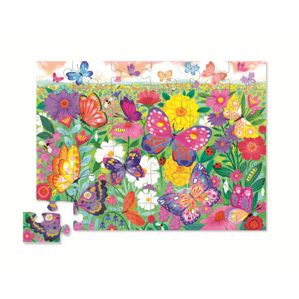 Maxi puzzle 36 pièces - Les papillons du jardin