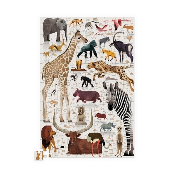 Puzzle boîte métal Les animaux d Afrique - 150 pièces
