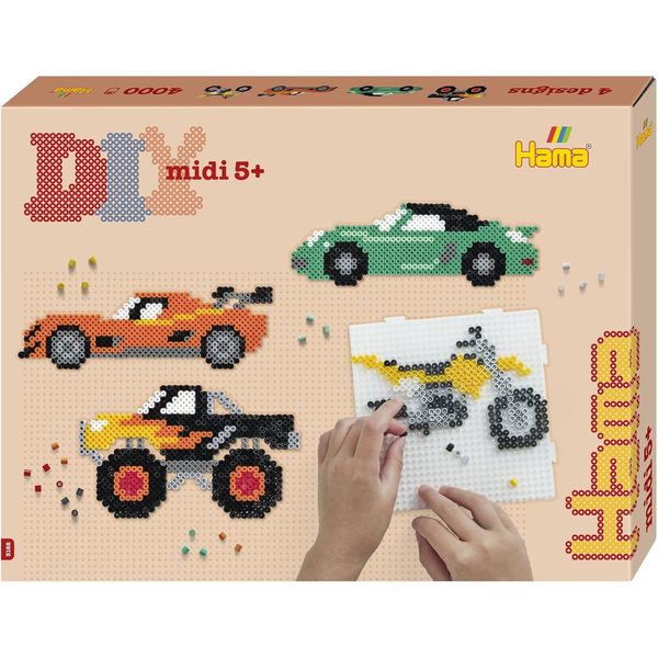 Kit perles à repasser voitures x4000