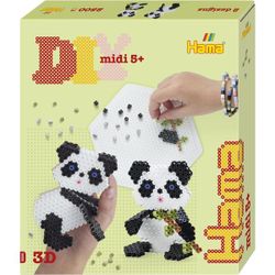Kit perles à repasser pandas x2500