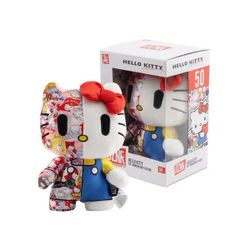 Hello Kitty  DZNR Peluche figurine – 50ème anniversaire – 18 cm