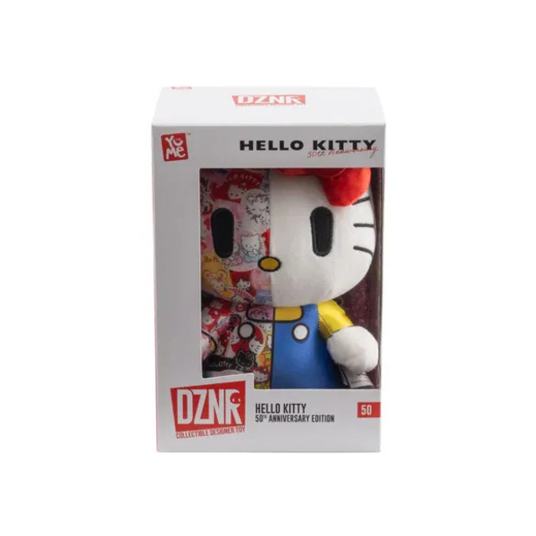 Hello Kitty  DZNR Peluche figurine – 50ème anniversaire – 18 cm
