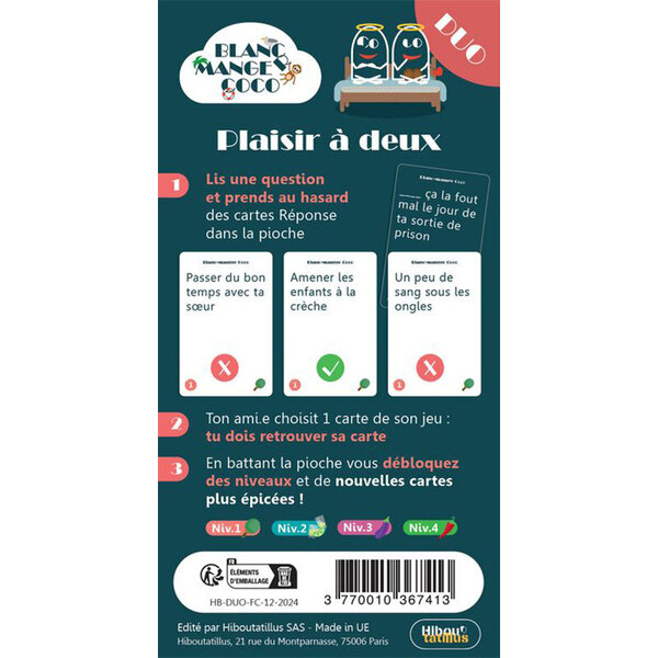 Blanc Manger Coco Duo : Plaisir à Deux