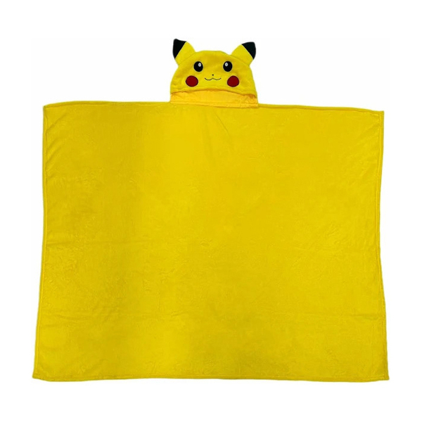 Plaid capuche pokémon Pikachu 120cm